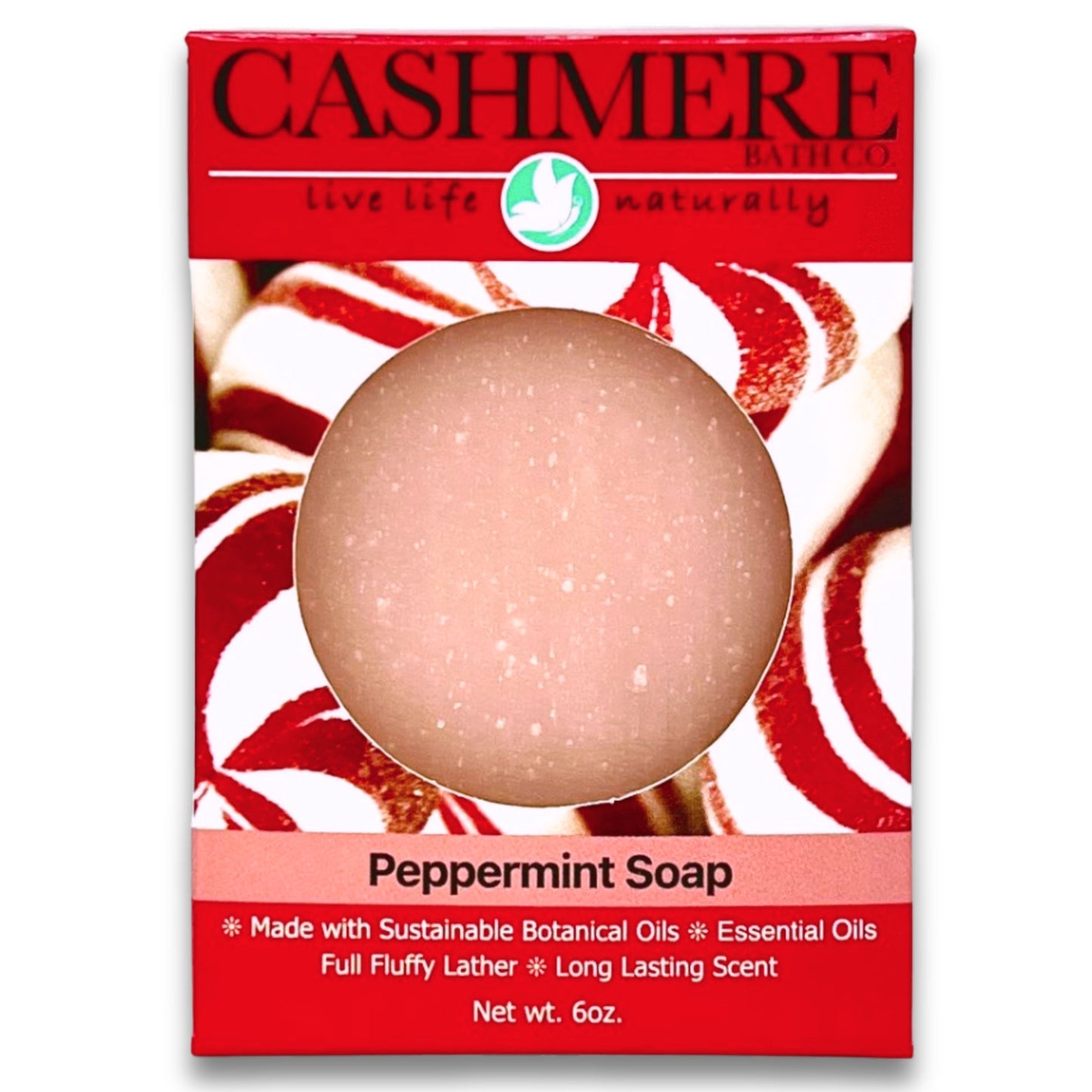 Cold Process Bar Soap - Peppermint - Holiday/Christmas
