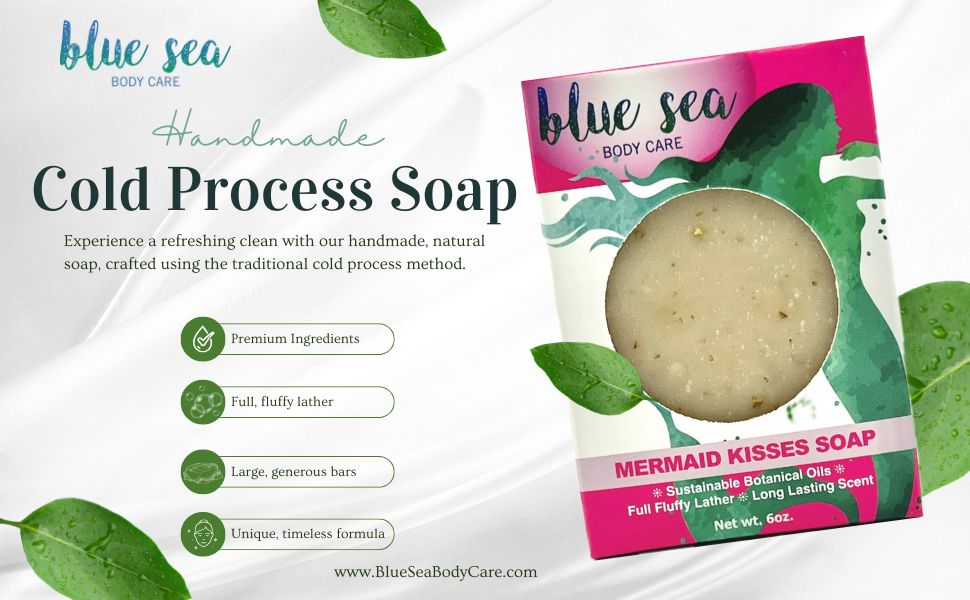 Cold Process Bar Soap - Mermaid Kisses
