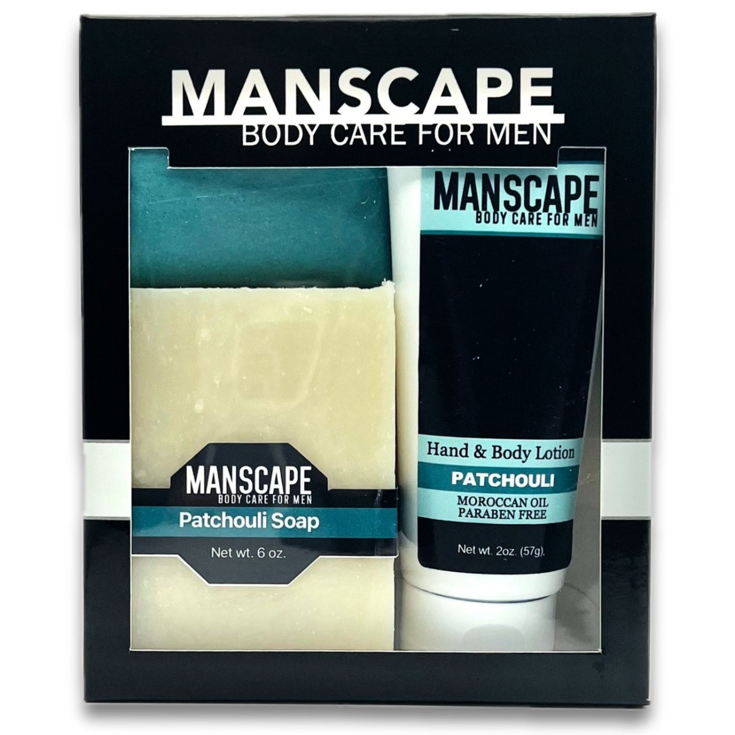 Gift Set - Soap and Lotion - MANSCAPE Patchouli image 0