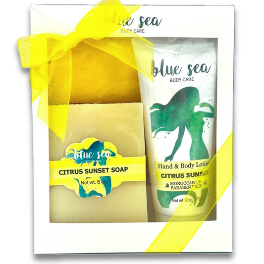 Gift Set - Soap and Lotion - Citrus Sunset