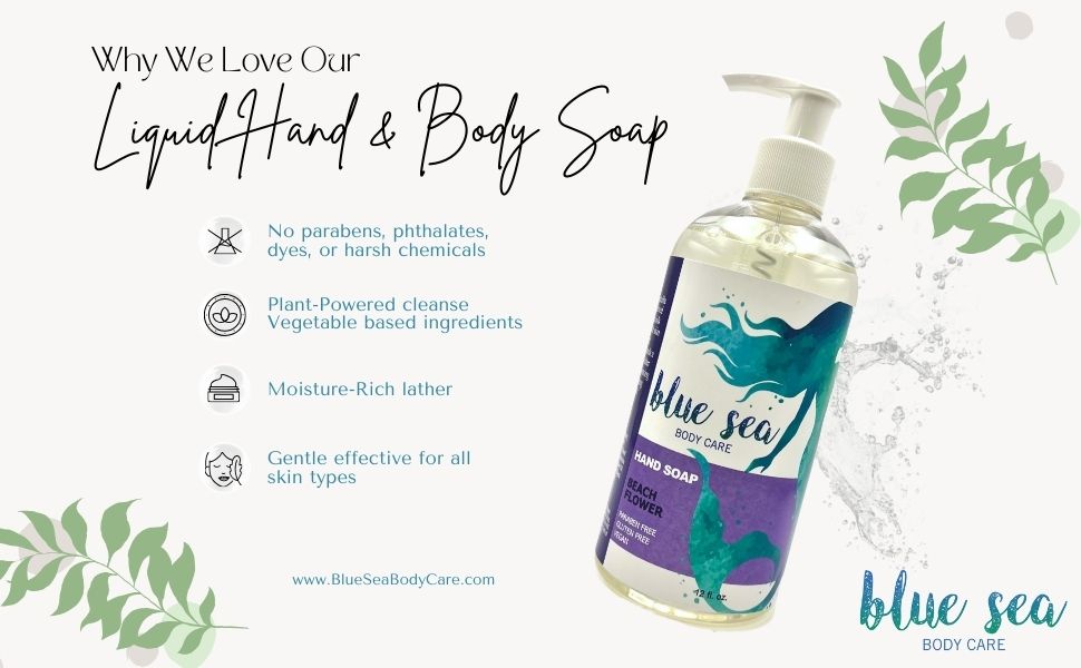Hand and Body Liquid Soap - Beach Flower
