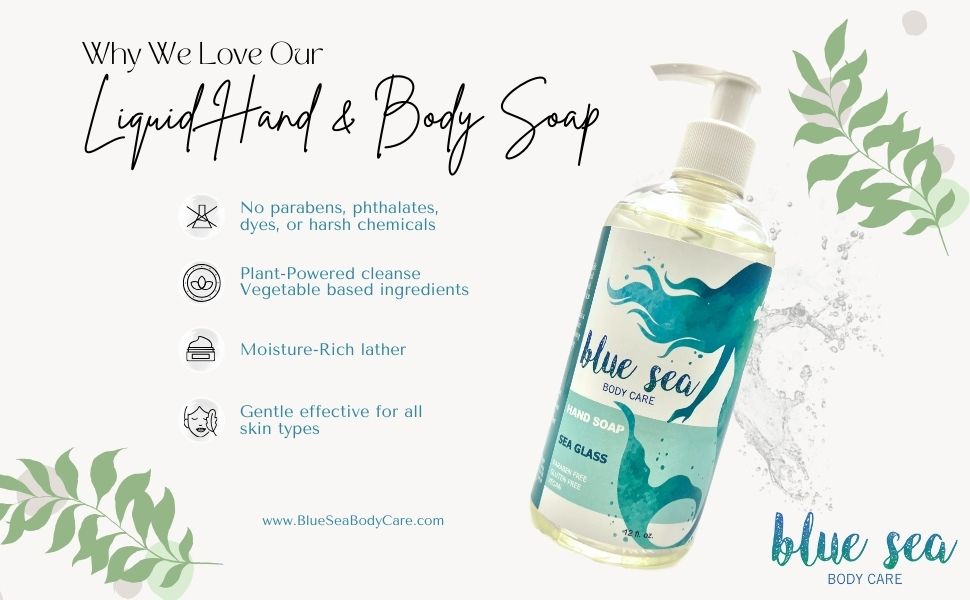 Hand and Body Liquid Soap - Sea Glass