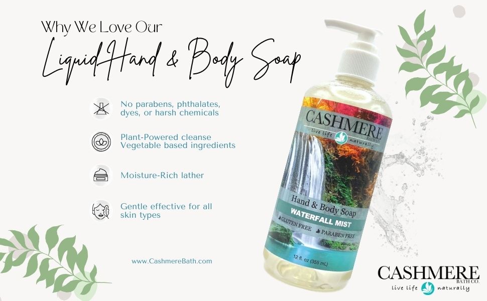 Hand and Body Liquid Soap - Waterfall Mist
