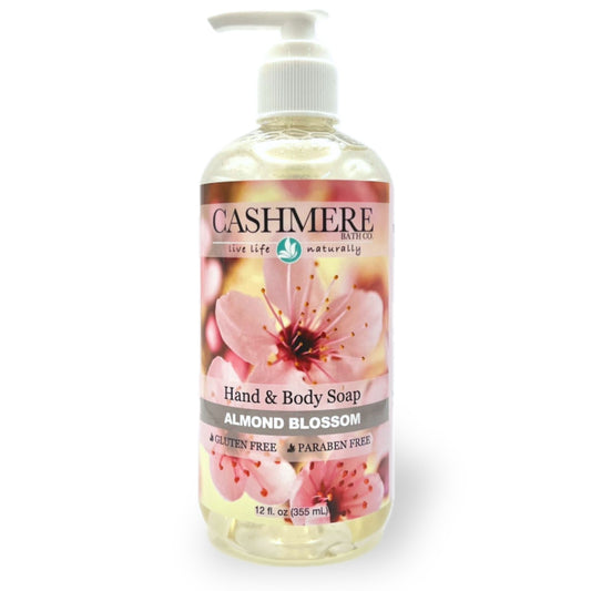 Hand and Body Liquid Soap 12oz. - Almond Blossom image 0