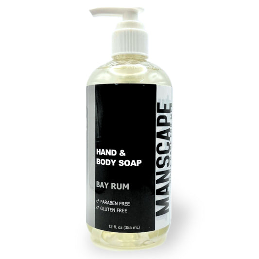 Hand and Body Liquid Soap 12oz. - Bay Rum image 0
